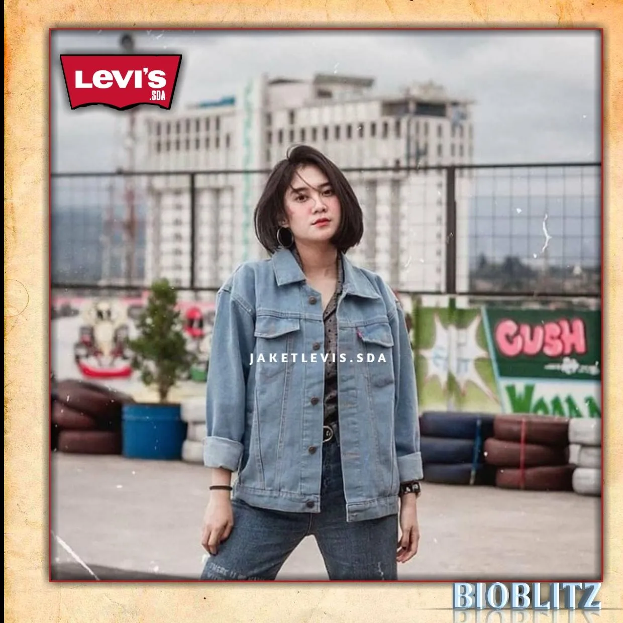 Levis store jaket jeans